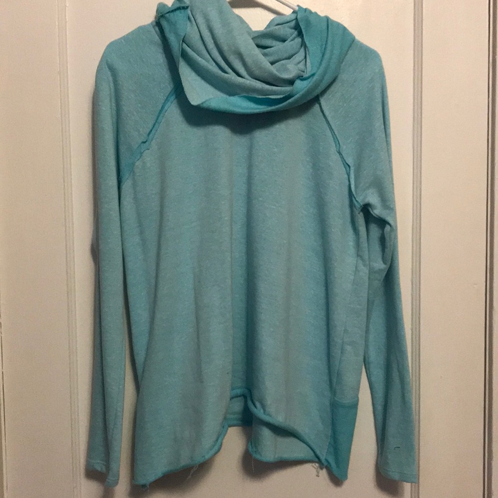 Long sleeve, light blue sweater !